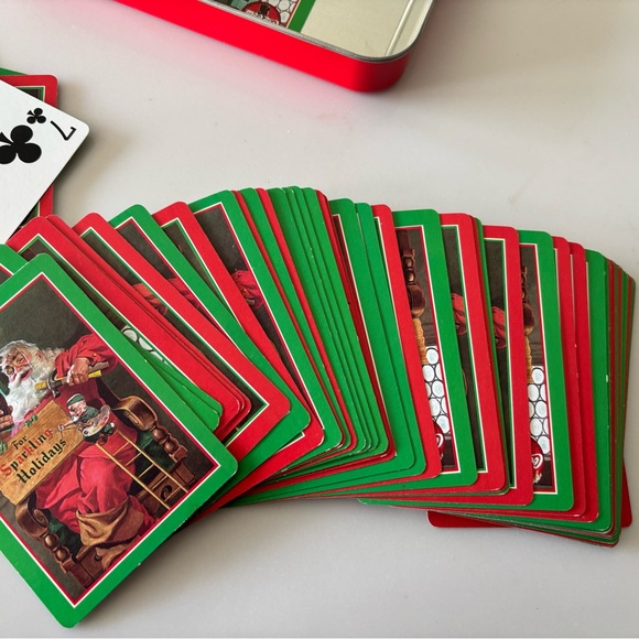 Coca Cola Holiday Playing Cards Set - in tin box - Picture 6 of 7